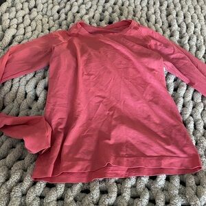 Women’s Lululemon long Sleeve Crewneck Top - salmon
